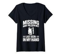 Donna Missing Have You Seen Me 10MM Socket Car Guy Meccanico Maglietta con Collo a V