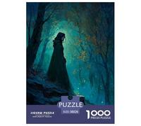 Donna Misteriosa Jigsaw 1000Pcs Una Foresta Cupaa Adulti E Bambini Gioco Familiare Idea Regalo Uomo Donna 38x26cm/1000pcs