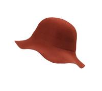 Donna Misto Lana Cappello a Cloche Vintage Caldo Inverno Feltro Secchio Bombetta