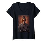 Donna Miyamoto Musashi Maglietta con Collo a V