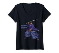 Donna Miyamoto Musashi Maglietta con Collo a V