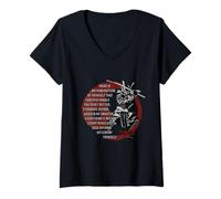 Donna Miyamoto Musashi Samurai, Ronin Maglietta con Collo a V