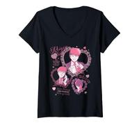 Donna Mob Psycho 100 Reigen The Greatest Psychic Hearts Anime Maglietta con Collo a V