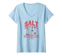Donna Mob Psycho 100 Salt School Body Improvement Club Anime Maglietta con Collo a V