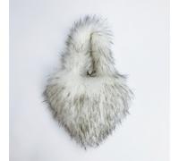 Donna Moda Pelliccia Finta Borsa a Tracolla Felpa Forma Cuore Pelo Inverno Chic