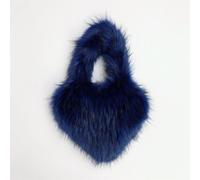 Donna Moda Pelliccia Finta Borsa a Tracolla Felpa Forma Cuore Pelo Inverno Chic
