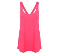 Donna Moda Poliestere Girocollo Allenamento Canotta Con con Spalline Schiena