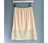 Donna Modale Pizzo Mezzo Sottoveste Elasticizzata Sottogonna Floreale