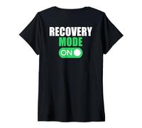 Donna modalità di Recupero Get Well Chirurgia Lesioni Palestra Meme sul Maglietta con Collo a V