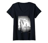 Donna Monaci buddisti al Lincoln Memorial USA Di Julian Wasser Maglietta con Collo a V