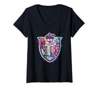 Donna Monster High - I Migliori Libri di Sempre Maglietta con Collo a V