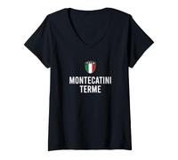 Donna Montecatini Terme Maglietta con Collo a V