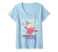 Donna Moomin Little My Moomin è la libertà Maglietta con Collo a V
