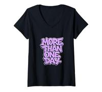 Donna More Than One Day International Women's Day Statement Maglietta con Collo a V