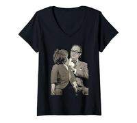 Donna Morecambe & Wise Eric Dummy Commedia Act di Dick Barnatt Maglietta con Collo a V
