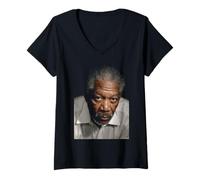 Donna Morgan Freeman Seven Attore Foto di Michael Grecco Maglietta con Collo a V