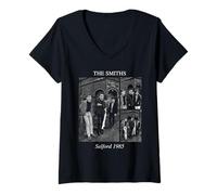 Donna Morrissey The Smiths 1985 Salford Lads Club Stephen Wright Maglietta con Collo a V