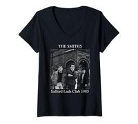 Donna Morrissey The Smiths Salford Lads Club 1985 Stephen Wright Maglietta con Collo a V