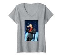 Donna Morrissey The Smiths Singer Live di Andy Willsher Maglietta con Collo a V