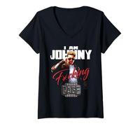 Donna Mortal Kombat 2 I Am Johnny Cage Maglietta con Collo a V