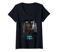 Donna Mortal Kombat 2 Raiden Portrait Maglietta con Collo a V