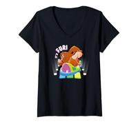 Donna Moshi Monsters È Furi sulla Pista da Ballo Maglietta con Collo a V