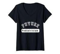 Donna Motivazione dello Studente del Futuro pediatra Maglietta con Collo a V