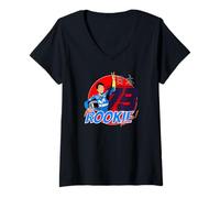 Donna Moto Racer Legende #79 Cool Racing Design Maglietta con Collo a V