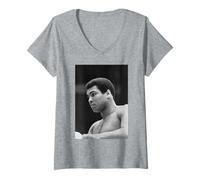 Donna Muhammad Ali Allenamento per la seconda partita di boxe Leon Spinks Maglietta con Collo a V