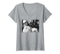 Donna Muhammad Ali Champion Boxer con il suo Entourage 1978 Maglietta con Collo a V