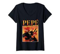 Donna Muppets Pepe The King Prawn Homage Maglietta con Collo a V
