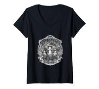 Donna Mushroom Foraging Humor all Plants Are Edible Some Only Once Maglietta con Collo a V