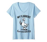 Donna My Flabbers Have Been Gasted Funny Meme Quote Goose Maglietta con Collo a V