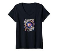 Donna My Horoscope Is My Guide Celestial Astrology Galaxy Compass Maglietta con Collo a V