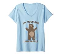 Donna My Hugs Are Unbearable Maglietta con Collo a V