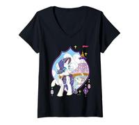 Donna My Little Pony Castles And Ponies Maglietta con Collo a V