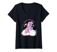 Donna My Little Pony Cuore Throb Selvaggio E Libero Maglietta con Collo a V