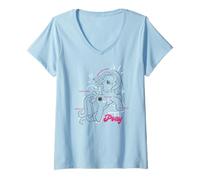 Donna My Little Pony Cute Anatomy of A Pony Line Art Maglietta con Collo a V