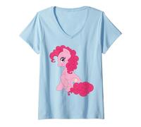 Donna My Little Pony: Friendship Is Magic Pinkie Pie Sitting Pose Maglietta con Collo a V