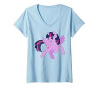 Donna My Little Pony: Friendship Is Magic Twilight Sparkle Flying Maglietta con Collo a V