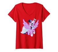 Donna My Little Pony: Friendship Is Magic Twilight Sparkle Gala Maglietta con Collo a V
