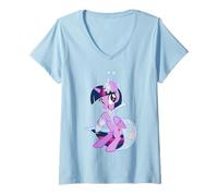 Donna My Little Pony: Friendship Is Magic Twilight Sparkle Gala Maglietta con Collo a V
