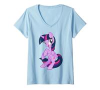 Donna My Little Pony: Friendship Is Magic Twilight Sparkle Pose Maglietta con Collo a V