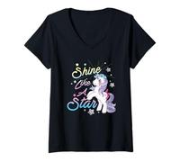 Donna My Little Pony Shine Like A Star Maglietta con Collo a V