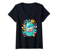 Donna My Little Soda Pop Kids Matching Summer Refresh - Gioco di parole Maglietta con Collo a V