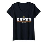 Donna Namur Belgium Maglietta con Collo a V