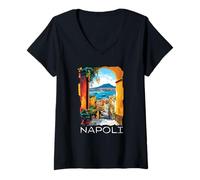 Donna Napoli Maglietta con Collo a V