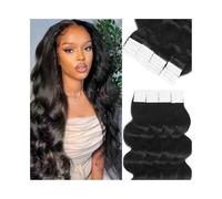 Donna Nastro nelle estensioni dei capelli Capelli umani 20 pezzi / 50 g 16-26 pollici Extension per capelli Tape-in(24 inches)