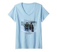 Donna Natale Gilmore Girls I Smell Snow Maglietta con Collo a V