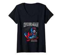 Donna Natale Spider-Man Get Your Jingle On Maglietta con Collo a V